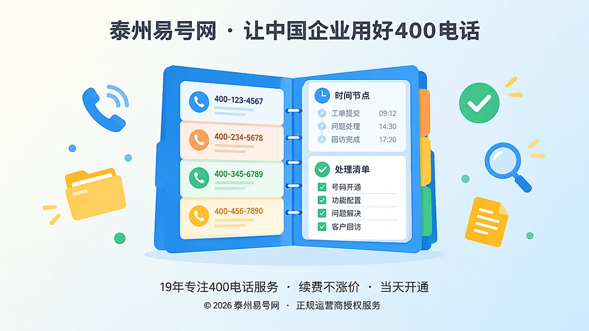 2026年400电话帮助中心：把通信问题变成可查档案