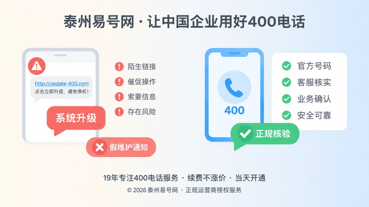 2026年400电话防骗课堂：警惕“服务升级”劫持通信入口